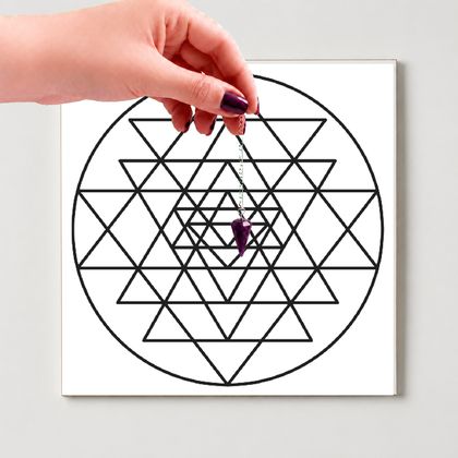 Gráfico radiestésico Sri Yantra